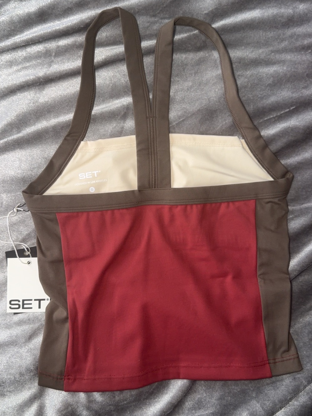 Set Active Sporty Frame Tank Sweet Tea - Picture 2 of 4